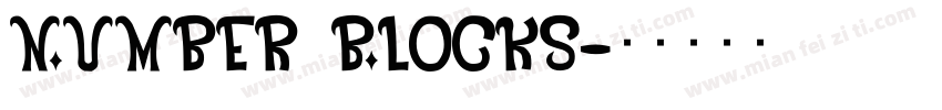 Number Blocks字体转换